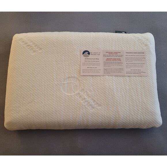 BLUEWAVE Bedding Hyper Slim Cooling Gel Memory Foam Pillow -- Standard/Queen Sze - Picture 2 of 15